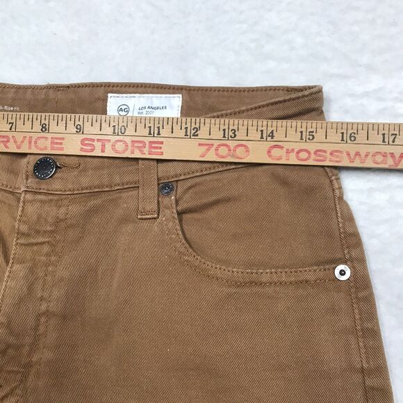 ADRIANO GOLDSCHMIED Saige Jean Women 29(30x28) Ginger Wide Leg Crop - Picture 5 of 14